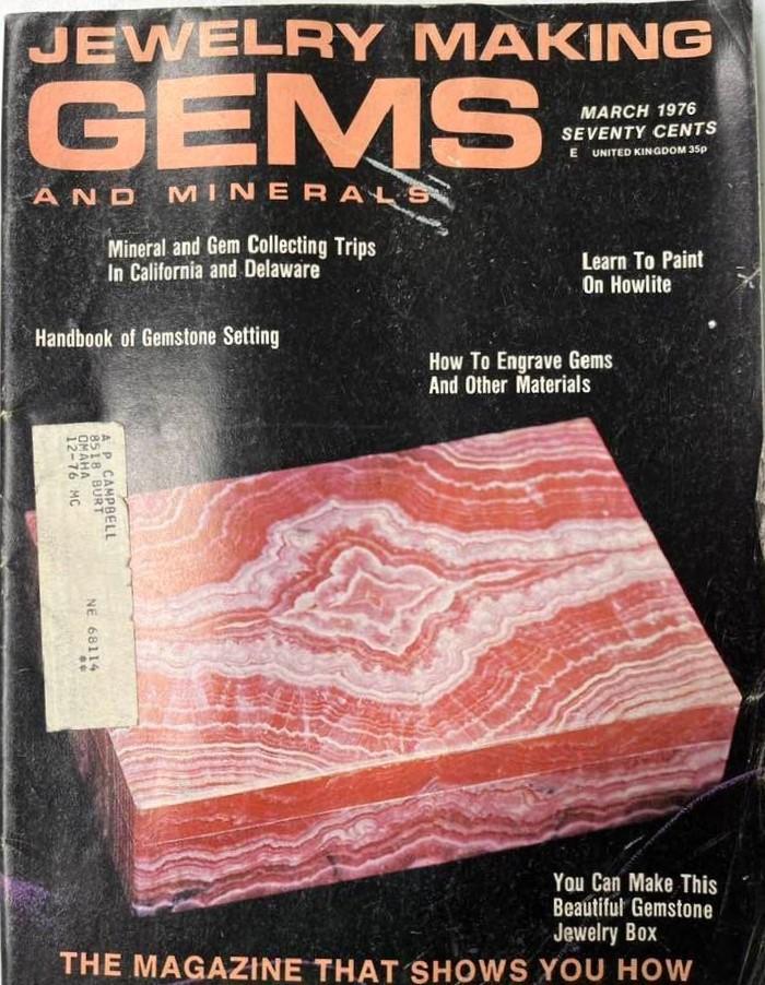 Jewelry Making Gems & Minerals March 1976