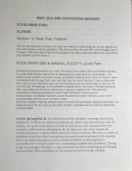 MWF 2021 Pre-Convention Reports